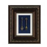 NEW $45 Rustic Wall Art Fork & Spoon 10.5'X13'