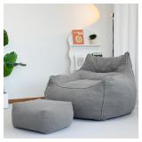 New $99 Big Bean Bag Chair with Filling, Large...