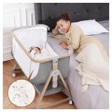 New $148 Baby Bassinet Bedside Sleeper - 3 in 1...