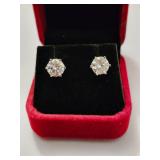$2,250 App 4.00ct Moissanite Stud Earrings