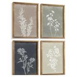 New $52 Framed Boho Wall Art Set of 4 for...