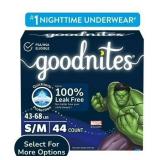SEALED $41 Goodnites Boys Nighttime...