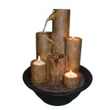 New $41 Alpine Resin Brown 11 in. H Tiered...