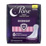 SEALED 22pk Poise Overnight Extra-Coverage Pads