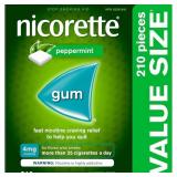 $69 Nicorette Peppermint Gum, 4MG 210ct