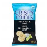 2x Quaker Sea Salt and Lime Rice Chips Minis 100 g