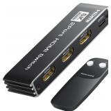 NEW $30 HDMI Splitter 2 In 1 Out 4K w/Remote