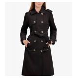 NEW $136 (L) London Fog Trenchcoat Double