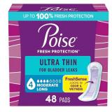 (4) Poise Ultra Thin Incontinence Pads