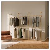 NEW $410 Wall Mounted Closet System| Gold