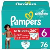 NEW $40 Pampers Diapers - Cruisers/Size 6, 76 CT