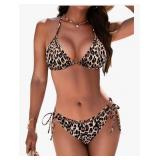 New $34 NEW Women Two Piece Swimsuit Halter...