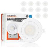 SEALED $121 10PK 4' Recessed Pot Lights, Dimmable