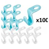NEW 100PK Space Saver Hanger Connector Hooks