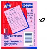 SEALED 2 X 10PK Telephone Message Pads