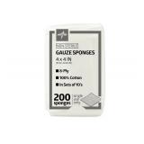 (200pc) Medline 4 x 4 inch Gauze Sponges