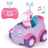 NEW RC Car for Kids Rainbow Truck w/Light & Music