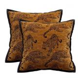 NEW $79 2PK Luxury Leopard Throw Pillow Covers