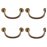 NEW 4pk Antique Brass Cabinet Drawer Handles