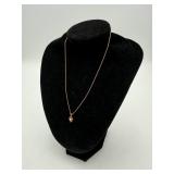 10K Gold Chain & Pendant w/ Pearl (18.5ï¿½)