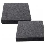 $105 NEW 20pcs Grey Carpet Floor Tiles,20'x20' Car