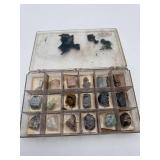 Vintage Mineral & Rock Sample Collection Box