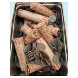 Canadian Pennies Lot 6lb (Rolls + Loose)