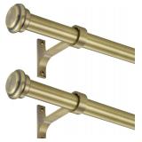 $47 Antique Bronze: 1-Inch Curtain Rods (2-Pack)