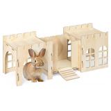 SEALED $62 Wooden Hideaway Playhouse for Pet Bunny