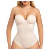 NEW $90 (L) Strapless Shapewear Seamless Bodysuit