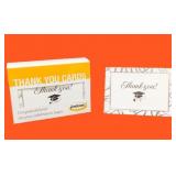 NEW $30 5 X 25PK Grad Thank You Cards/Envelopes