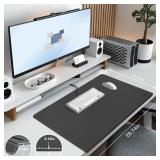 NEW $41 Desk Mat with Lip & Reinforced Stitched