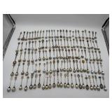 125pcs Vintage Souvenir Spoon Collection Lot