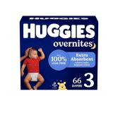 NEW $33 Huggies Overnites Size 3 Overnight Diapers
