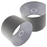NEW $32 DOITOOL 2 Pcs Drum Lamp Shades