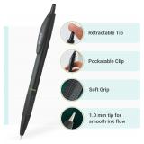 HAUSER TREK Retractable Black Ballpoint Pens