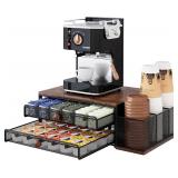 NEW $50 60 K-Cup Capacity Coffee Bar,2-Tier