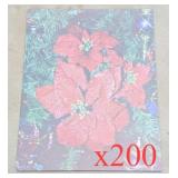 NEW $60 200PC Poinsettia Printer Paper 8.5x11