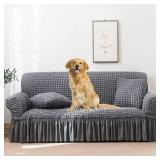 NEW $56 Universal 2-Seat Skirted Sofa Slipcover