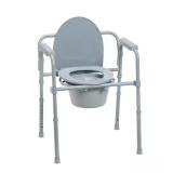 $42 Drive Medical Folding Steel Bedside Commod