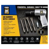 Power Fist Air Hammer Kit (New, 4 Chisels)