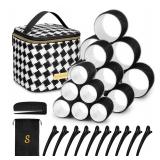 USED Hair Roller Set,Self Grip 18 pcs Medium