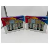 Pokï¿½mon TCG 5-Pack Boxes Lot (2 Sets, Opened)