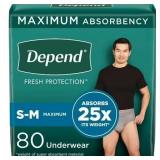 SEALED $74 (s/m) Depend Fresh Protection...