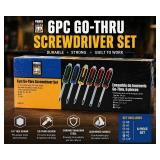 Power Fist 6pc Go-Thru Screwdriver Set