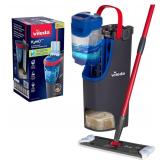 USED $55 Vileda H2prO Flat Mop and Bucket Set