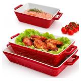 New $60 Hacaroa 3 Pack Ceramic Baking...