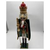 Wooden King Nutcracker 24ï¿½ (Crown & Staff)