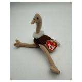 TY Stretchy Ostrich Beanie Baby (1993)