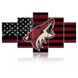 NEW (59'x39') Arizona Coyotes 5 Panel Wall Picture